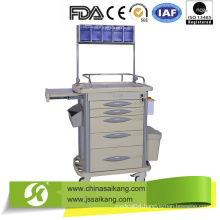 Hospital ABS Medical Treatment Trolley with Drawer